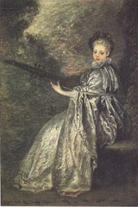 Jean-Antoine Watteau La Finette(The Delicate Musician) (mk05)